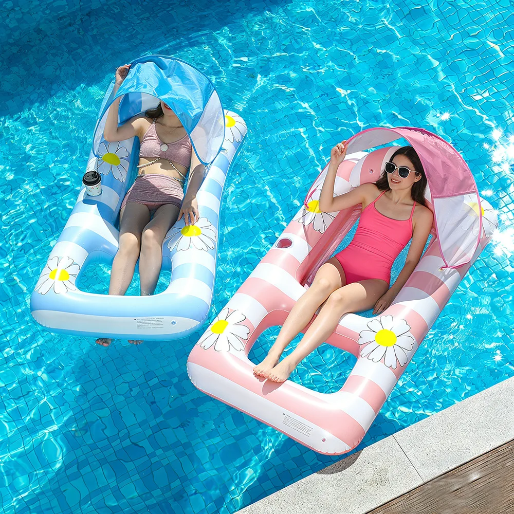 Small Inflatable Pool Float Lounger for Adults & Kids, Floating Raft with Sunshade, Swimming Pool Rest Chair Lounge
Small Inflatable Pool Float Lounger for Adults & Kids, Floating Raft with Sunshade, Swimming Pool Rest Chair Lounge