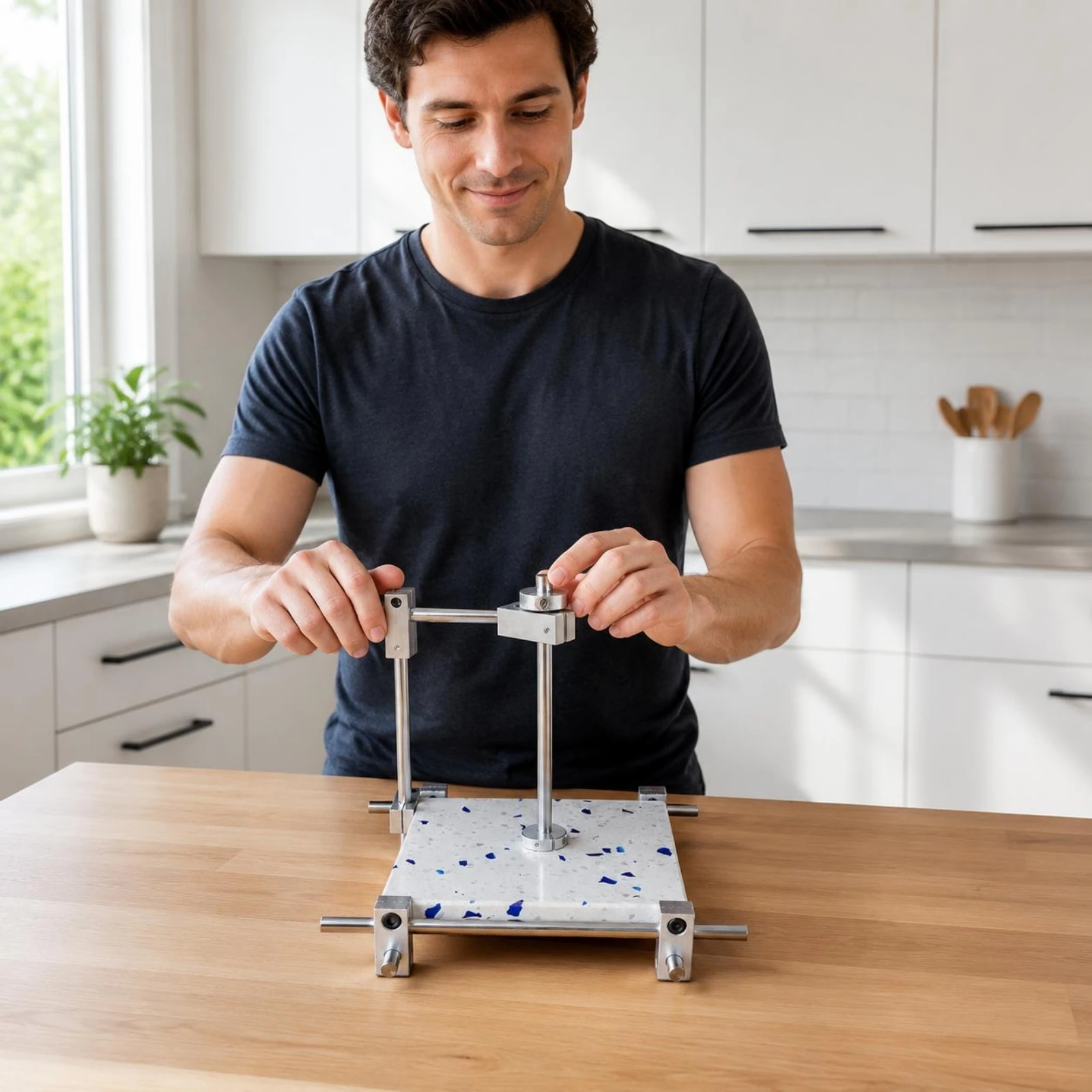 Tabletop Paper Towel Holder Terrazzo-Design Countertop Paper Towel Holder Compact Stable Base
Tabletop Paper Towel Holder Terrazzo-Design Countertop Paper Towel Holder Compact Stable Base