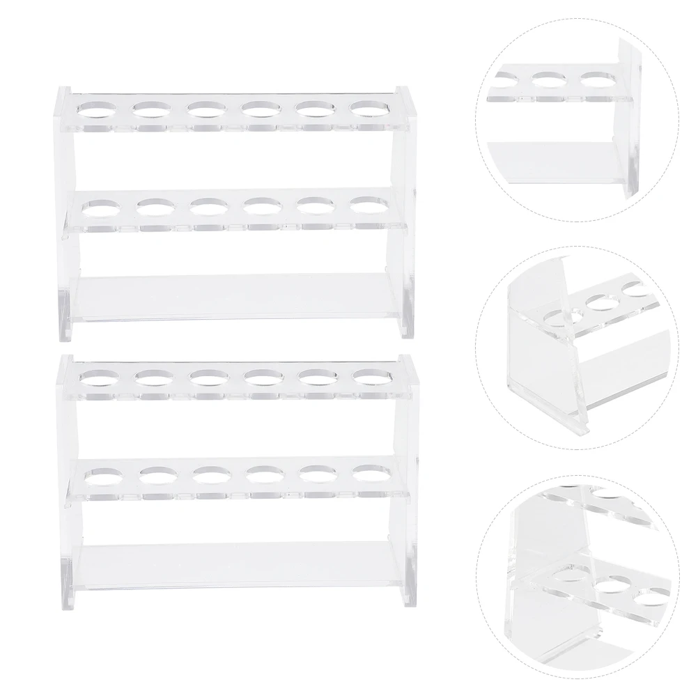 2pcs Acrylic Test Tube 2-Layer Stand for Colorimetric Tubes Lab Storage Rack Lightweight for Scientific
2pcs Acrylic Test Tube 2-Layer Stand for Colorimetric Tubes Lab Storage Rack Lightweight for Scientific
