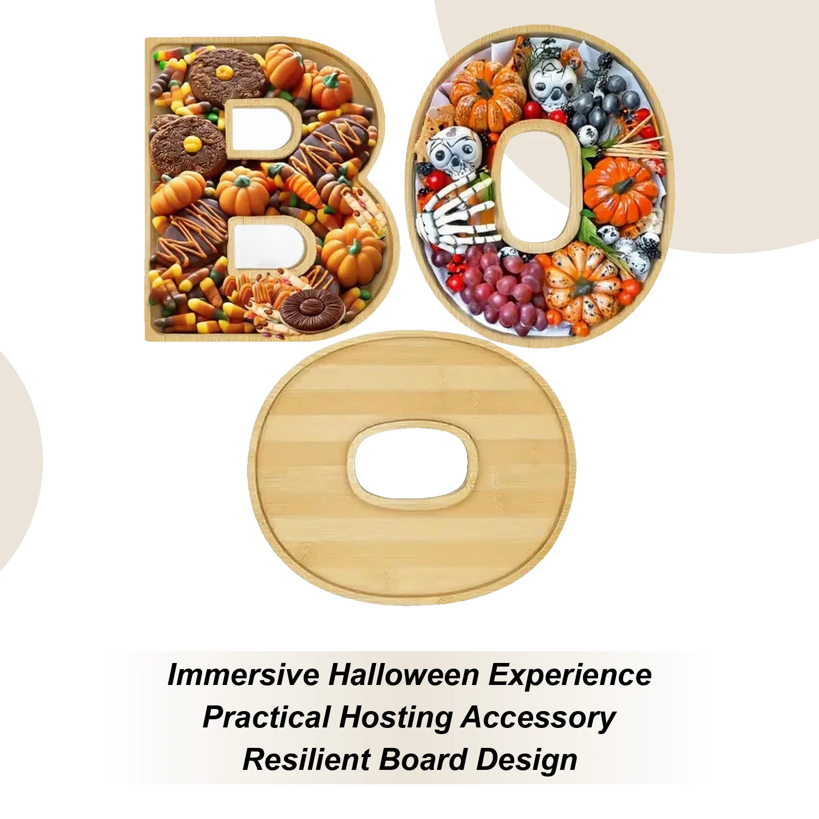Halloween Wooden Tray Boo Charcuterie Boards Food Tray Set Halloween Platter Decorations for Home Kitchen Farmhouse Fall Table 
Halloween Wooden Tray Boo Charcuterie Boards Food Tray Set Halloween Platter Decorations for Home Kitchen Farmhouse Fall Table