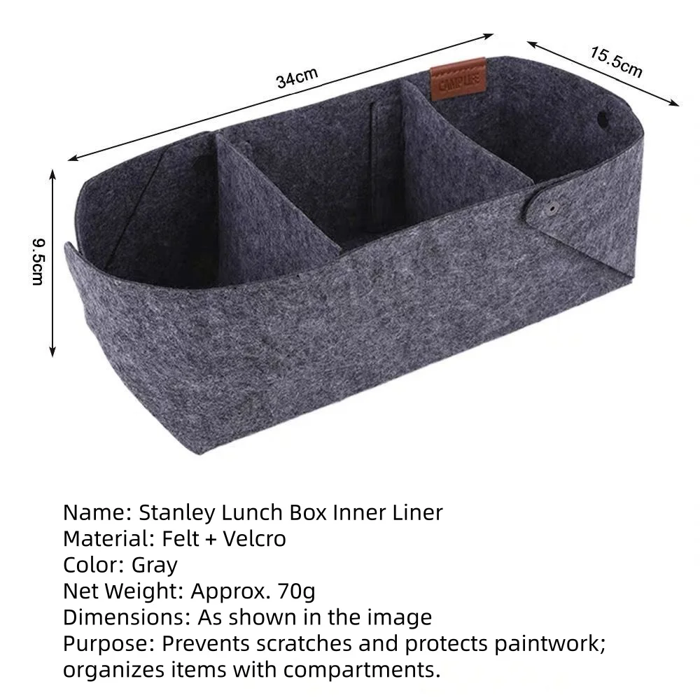 Внутренняя сумка с фетровой подкладкой для пикника, кемпинга, уличного аксессуара для столового ланч-бокса, снаряжения для кемпинга
Внутренняя сумка с фетровой подкладкой для пикника, кемпинга, уличного аксессуара для столового ланч-бокса, снаряжения для кемпинга