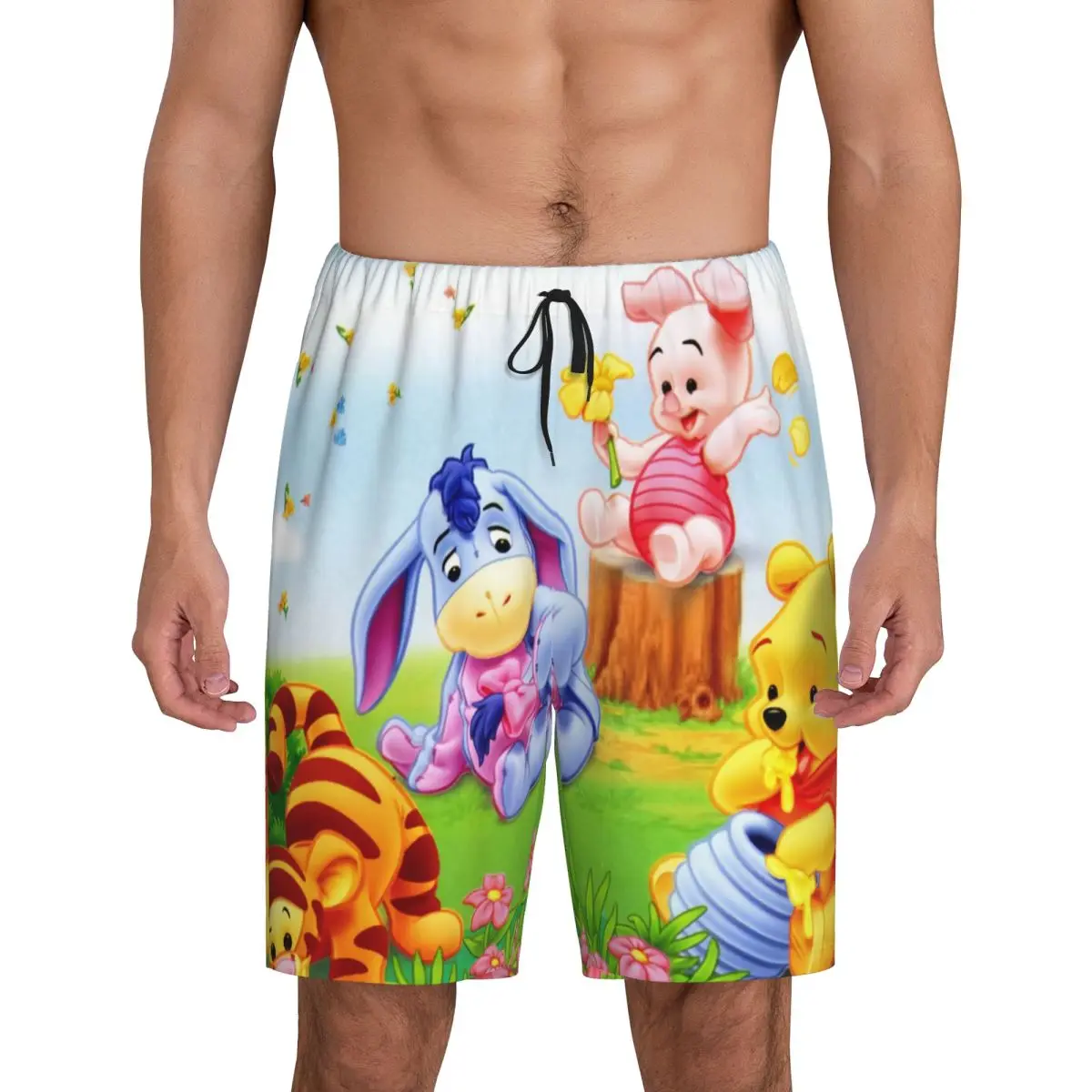 Custom Funny Cartoon Winnie The Pooh Pajama Shorts Men's Sleepwear Lounge Bottom Stretch Sleep Short Pjs with Pockets
Custom Funny Cartoon Winnie The Pooh Pajama Shorts Men's Sleepwear Lounge Bottom Stretch Sleep Short Pjs with Pockets
