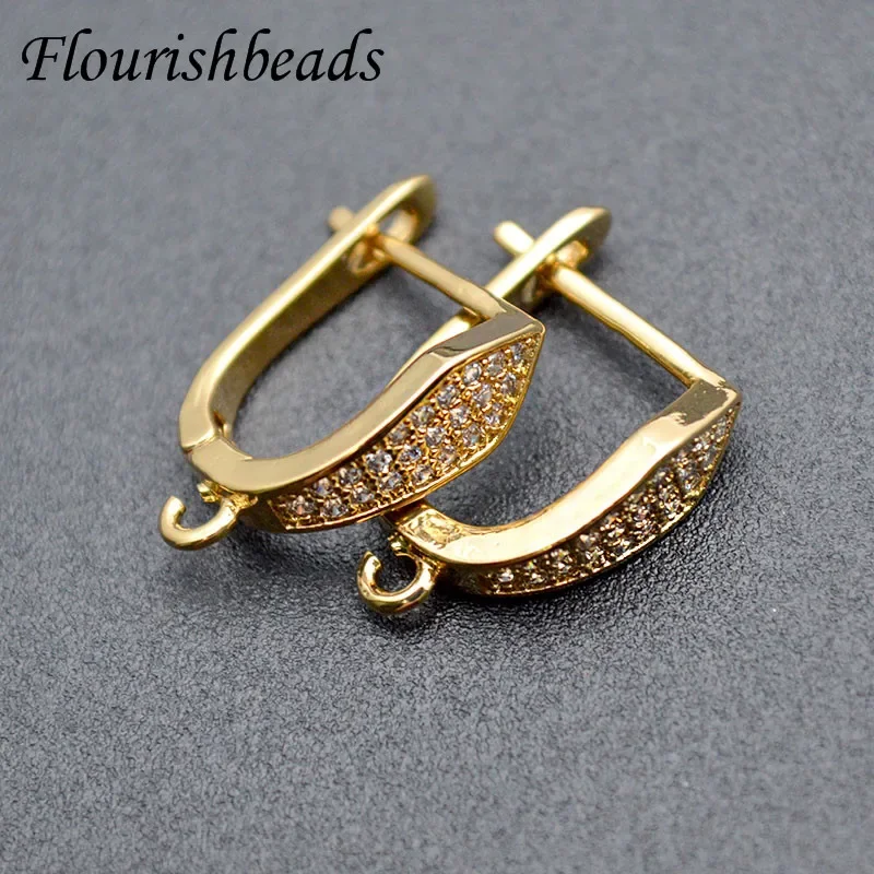 20pcs Luxury Paved Zircon CZ Beads Anti Fade Metal Arched Earring Hooks for Jewelry Findings Accessories Makings Supplies
20pcs Luxury Paved Zircon CZ Beads Anti Fade Metal Arched Earring Hooks for Jewelry Findings Accessories Makings Supplies