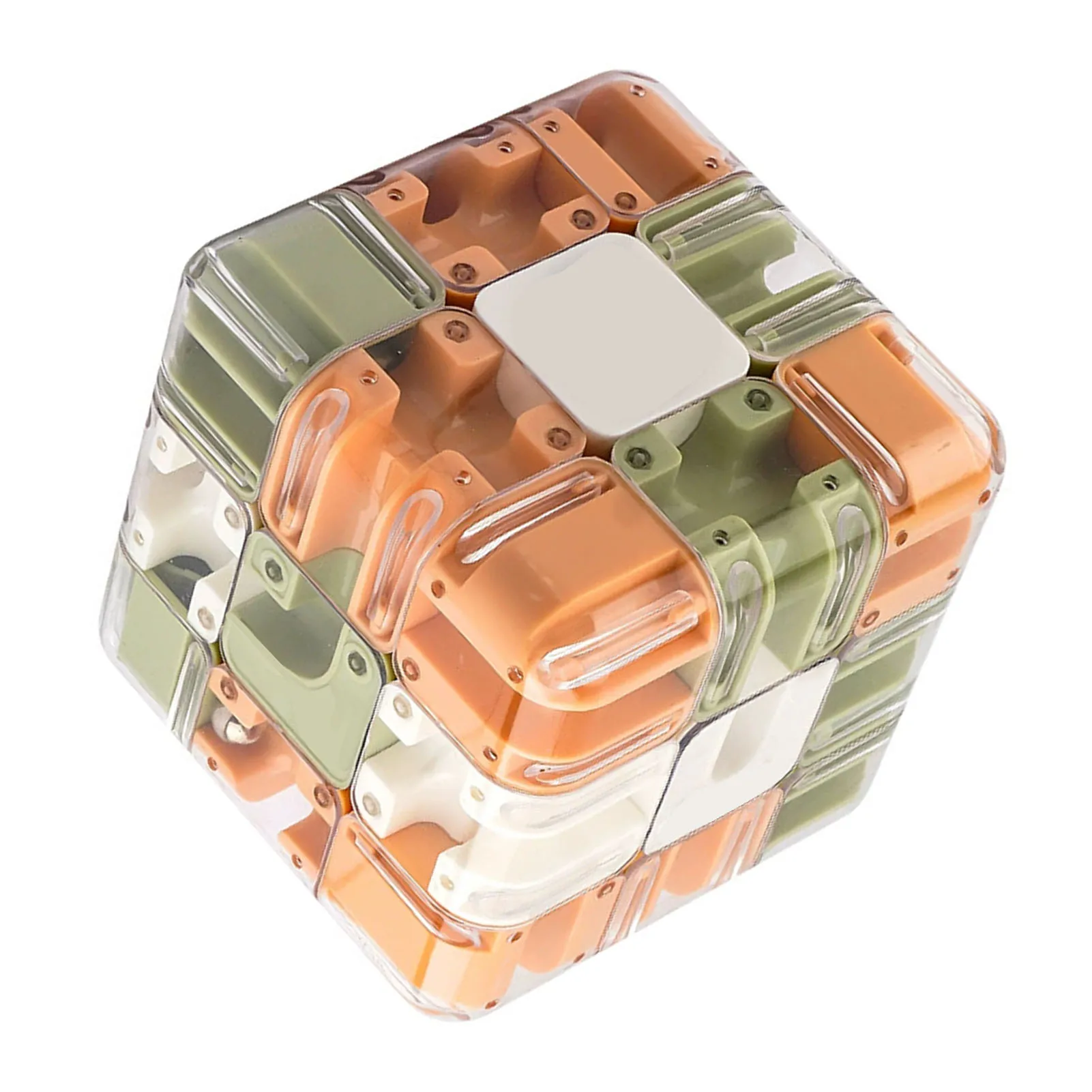 3D Rotating Maze Cube Plastic Three Dimensional Rotating Cube Training Puzzle Game Toy for Ages Over 3 Years Old
3D Rotating Maze Cube Plastic Three Dimensional Rotating Cube Training Puzzle Game Toy for Ages Over 3 Years Old