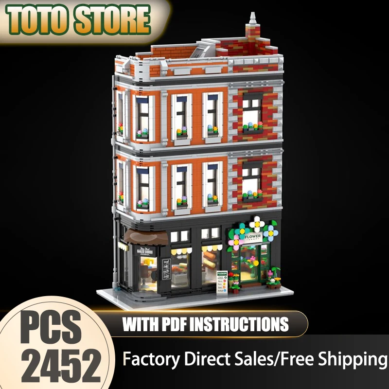 Moc Building Bricks Bakery & Flower Shop Model Technology Modular City Street View Block Toy DIY Assembly Christmas Set Gifts
Moc Building Bricks Bakery & Flower Shop Model Technology Modular City Street View Block Toy DIY Assembly Christmas Set Gifts