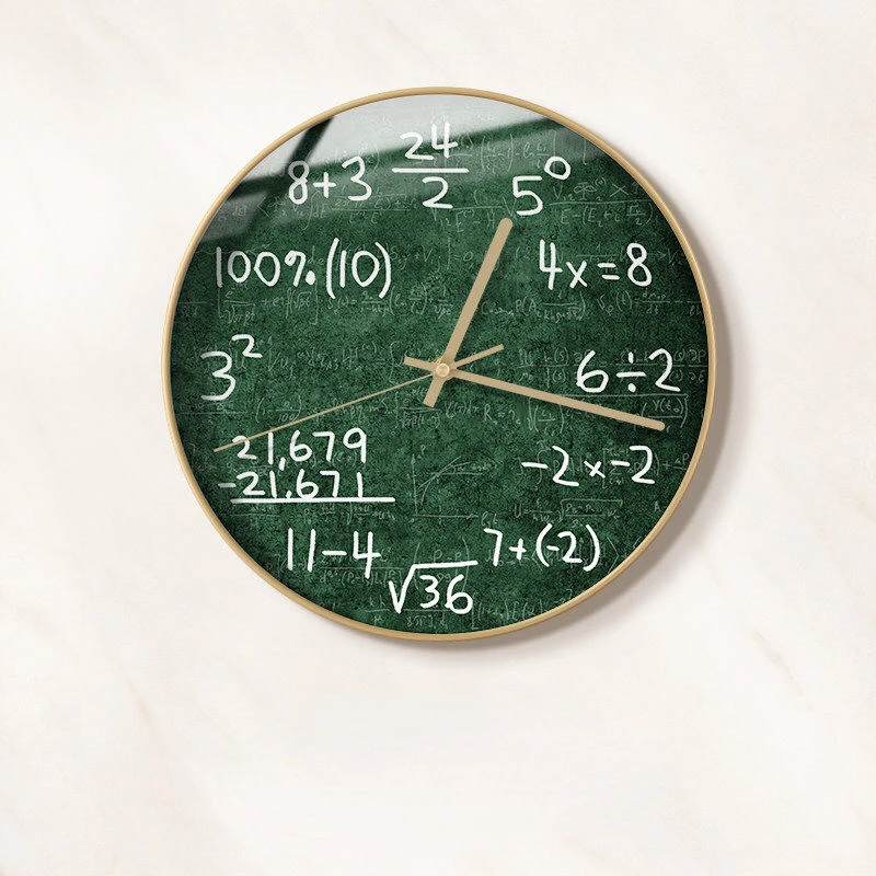 Nordic Minimalist Home Decor Wall Clock Living Room Decoration Bedroom Mathematical Formula Quartz Clock Decoration Wall Clock
Nordic Minimalist Home Decor Wall Clock Living Room Decoration Bedroom Mathematical Formula Quartz Clock Decoration Wall Clock