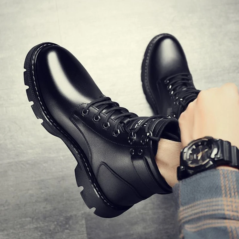 Flat Lace Up Winter Shoes Man Motorcyclist New in Footwear Work Snow Boots for Men Waterproof Fur Casual Comfortable Cotton Shoe
Flat Lace Up Winter Shoes Man Motorcyclist New in Footwear Work Snow Boots for Men Waterproof Fur Casual Comfortable Cotton Shoe