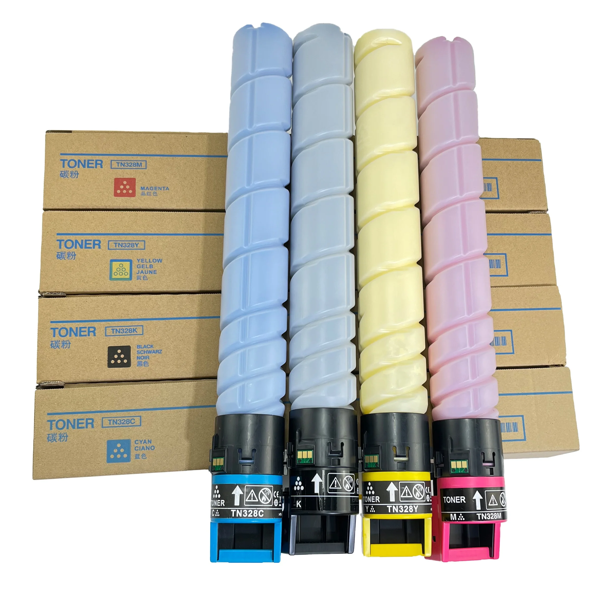 Compatible TN328 Color Copier Toner For Use In Bizhub C300i/C360i/C250i/C7130i
Compatible TN328 Color Copier Toner For Use In Bizhub C300i/C360i/C250i/C7130i