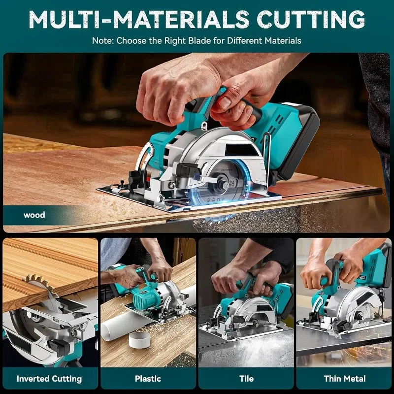 【Premium】Brushless 5Inch 125MM Electric Circular Saws Adjustment for Woodworking 10800RPM Electric Cutting Tool For 18V Batter
【Premium】Brushless 5Inch 125MM Electric Circular Saws Adjustment for Woodworking 10800RPM Electric Cutting Tool For 18V Batter