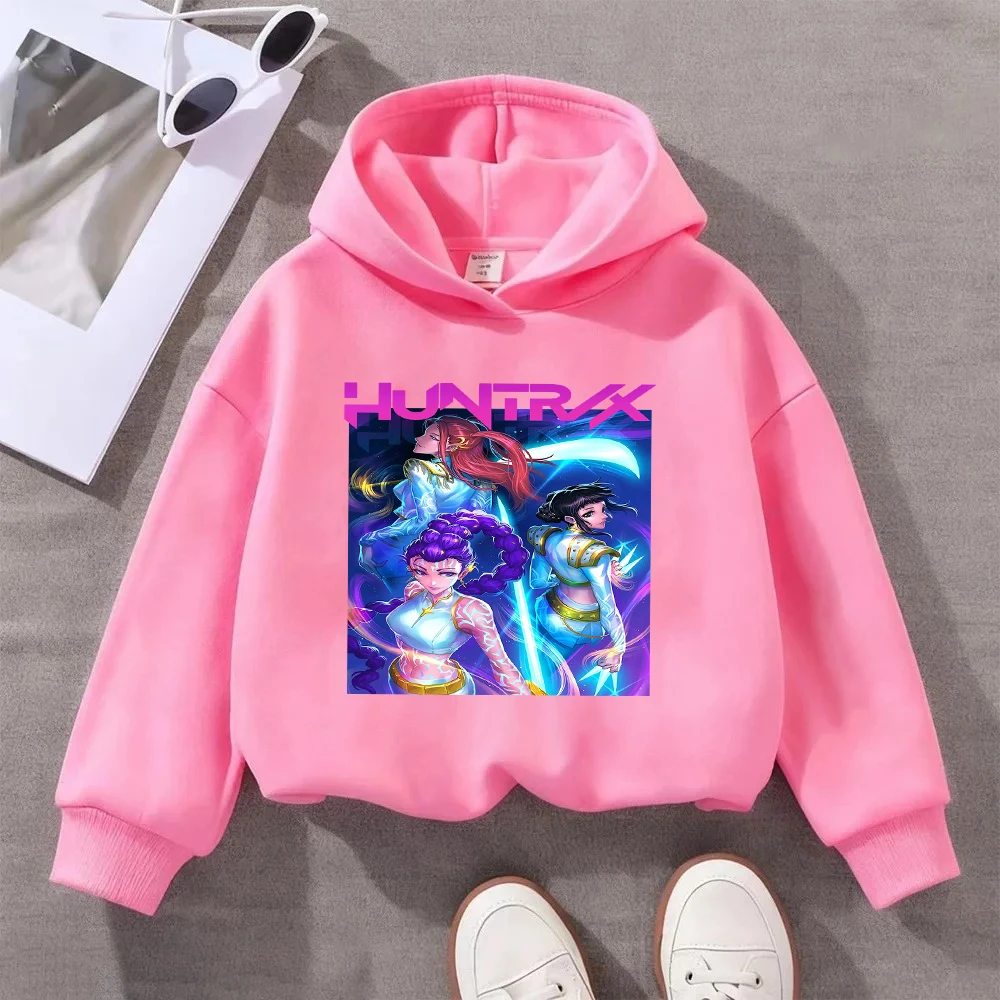 HUNTRX Kids Sweatshirt Girls Casual Long Sleeve Cartoon Character Print Pullover Top
HUNTRX Kids Sweatshirt Girls Casual Long Sleeve Cartoon Character Print Pullover Top