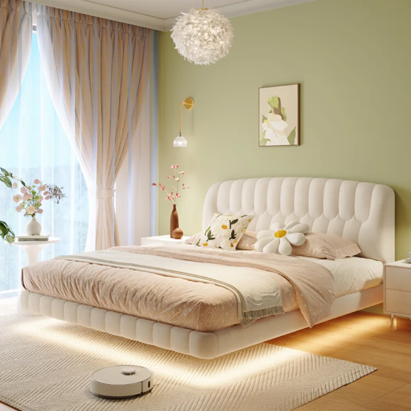 Pretty Nordic Modern Double Bed Simple Girls Princess French Style Queen Bed Loft Comferter Cama Matrimonial Bedroom Furniture
Pretty Nordic Modern Double Bed Simple Girls Princess French Style Queen Bed Loft Comferter Cama Matrimonial Bedroom Furniture