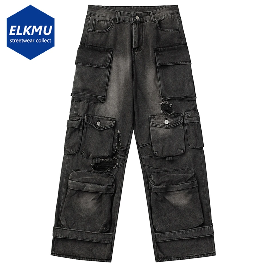 Y2K Vintage Baggy Jeans Multi Pocket Ripped Loose Straight Denim Pants Men's Streetwear Harajuku Hip Hop Jeans Trousers
Y2K Vintage Baggy Jeans Multi Pocket Ripped Loose Straight Denim Pants Men's Streetwear Harajuku Hip Hop Jeans Trousers