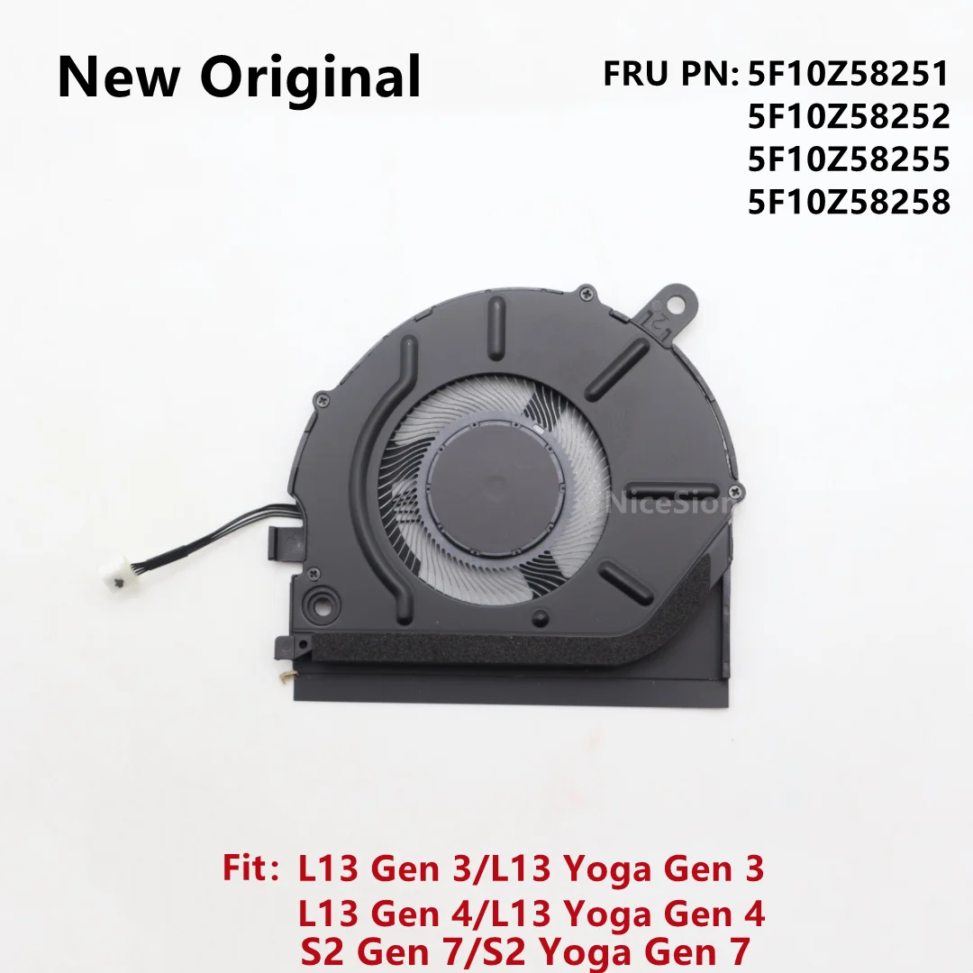 New Original For Laptop Lenovo ThinkPad L13 Gen 3 L13 Yoga Gen 4 S2 Gen 7/8 CPU Cooling Fan Radiator 5F10Z58255 5F10Z58251
New Original For Laptop Lenovo ThinkPad L13 Gen 3 L13 Yoga Gen 4 S2 Gen 7/8 CPU Cooling Fan Radiator 5F10Z58255 5F10Z58251
