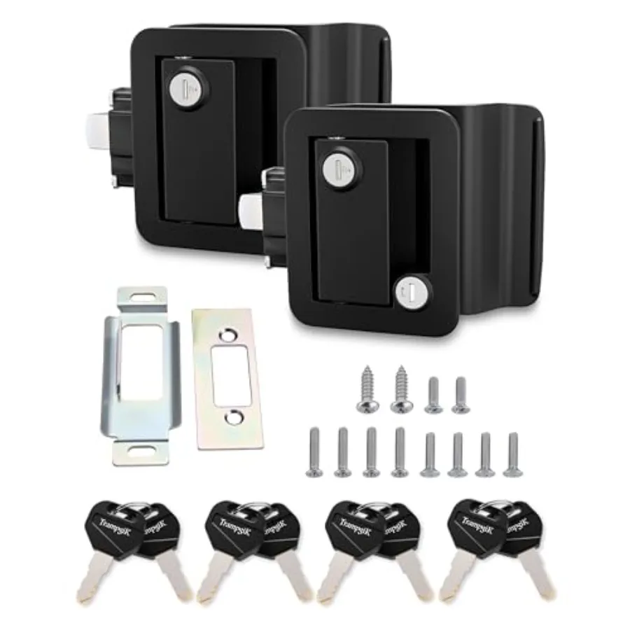 Hard-core Metal RV Door Lock, Replacement RV Door Handle, Fit 3.65 x 2.95 Lock Hole, Fit for Camper/Travel Trailer Front Door,
Hard-core Metal RV Door Lock, Replacement RV Door Handle, Fit 3.65 x 2.95 Lock Hole, Fit for Camper/Travel Trailer Front Door,
