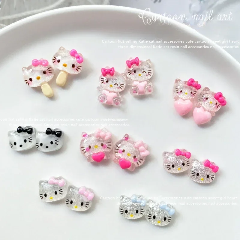 20pcs Miniso Hello Kitty Nail Charms Cute 3d Cartoon Pink Heart Bow Cat Resin Nail Accessories Bling Kt Cat Nail Supplies
20pcs Miniso Hello Kitty Nail Charms Cute 3d Cartoon Pink Heart Bow Cat Resin Nail Accessories Bling Kt Cat Nail Supplies