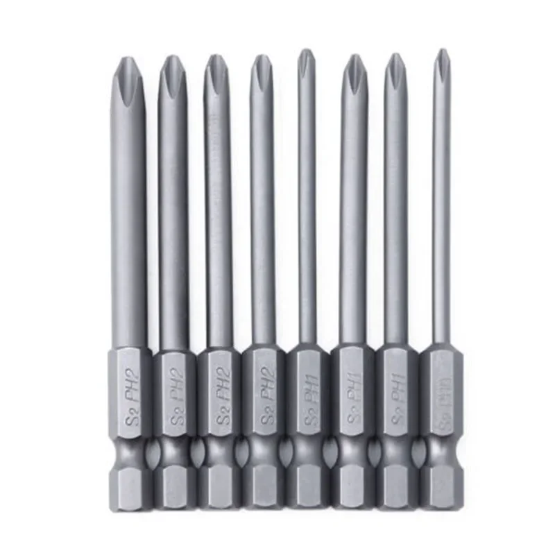 8pcs 75mm Long Magnetic Cross Head Alloy Steel Screwdriver Bits Set Hexagonal Screwdriver Bit Repair Hand Tools
8pcs 75mm Long Magnetic Cross Head Alloy Steel Screwdriver Bits Set Hexagonal Screwdriver Bit Repair Hand Tools
