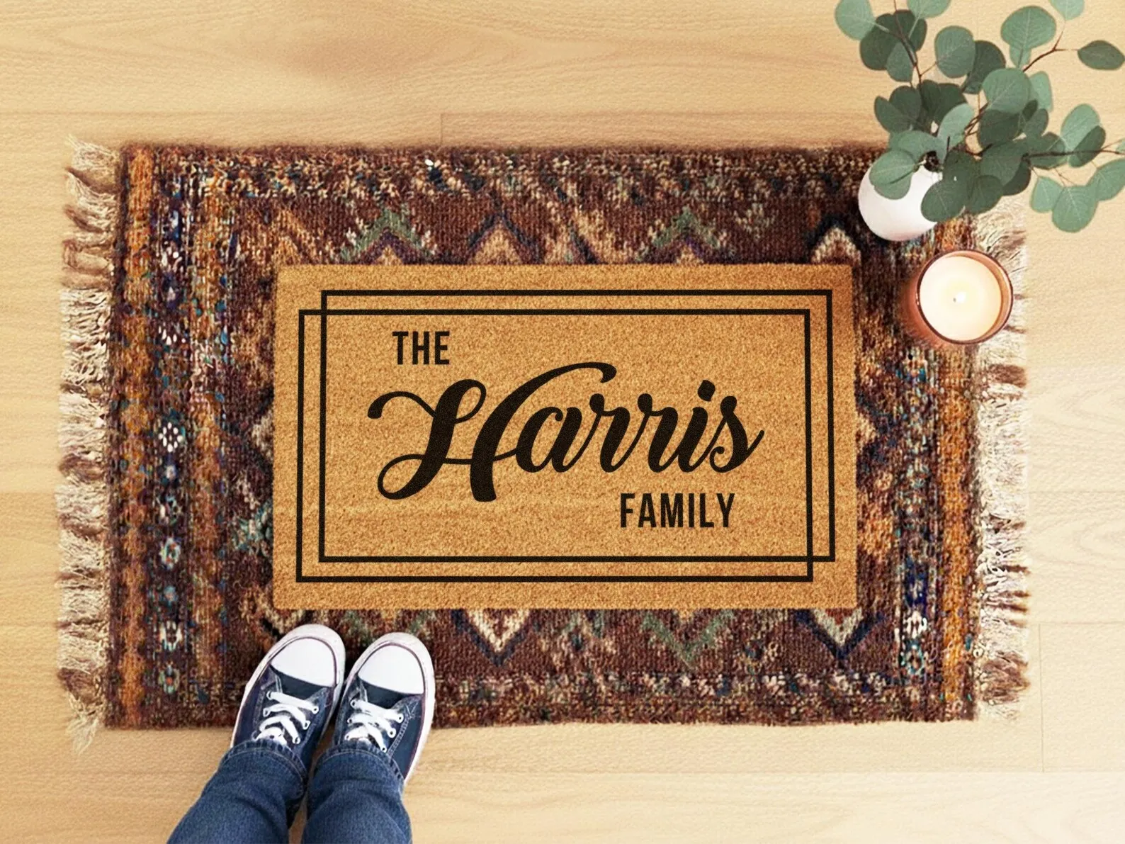 Custom Name Welcome Mat Personalized Doormat for Home Entryway Custom Family Name Gift Front Door Hallway Bathroom Decor Mats
Custom Name Welcome Mat Personalized Doormat for Home Entryway Custom Family Name Gift Front Door Hallway Bathroom Decor Mats