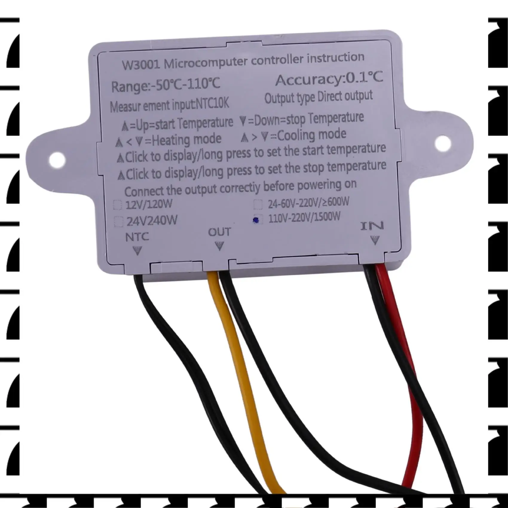 A44U 2X 10A AC110-220V цифровой регулятор температуры XH-W3001 для инкубатора, переключатель охлаждения, нагрева, термостат, датчик NTC
A44U 2X 10A AC110-220V цифровой регулятор температуры XH-W3001 для инкубатора, переключатель охлаждения, нагрева, термостат, датчик NTC