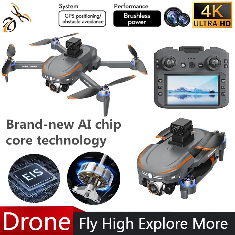 S28 Drone Professional 4K HD 360° Dual Cameras Brushless Motors GPS 5G WIFI Obstacle Avoidance Headless mode Foldable Quadcopter
S28 Drone Professional 4K HD 360° Dual Cameras Brushless Motors GPS 5G WIFI Obstacle Avoidance Headless mode Foldable Quadcopter