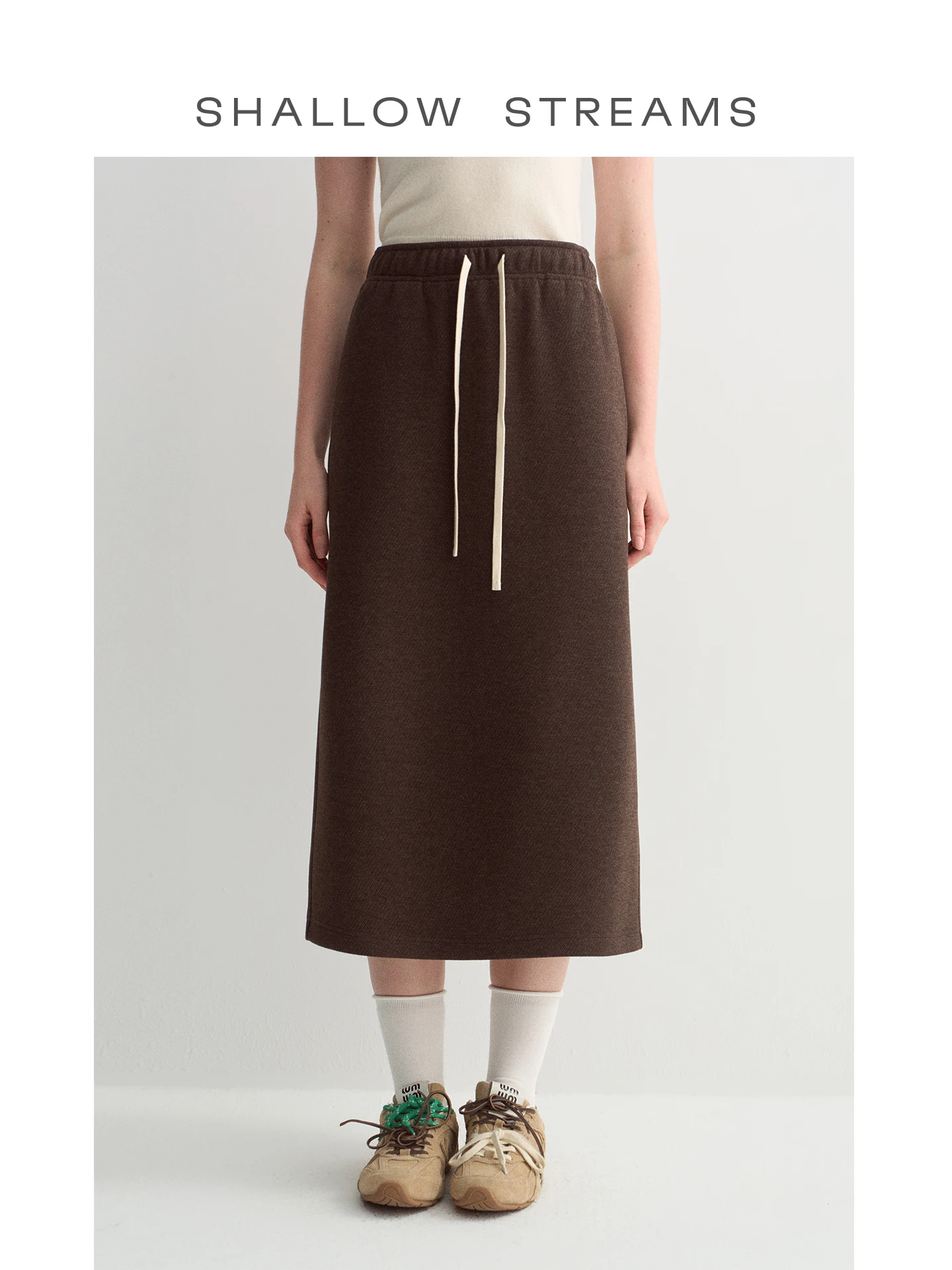 High Waist A-Line Skirt SHALLOW STREAMS Brand Acetate Wool Half-length Warm Silk Fleece Ladies Belted Wrap Skirt Polyester Blend
High Waist A-Line Skirt SHALLOW STREAMS Brand Acetate Wool Half-length Warm Silk Fleece Ladies Belted Wrap Skirt Polyester Blend