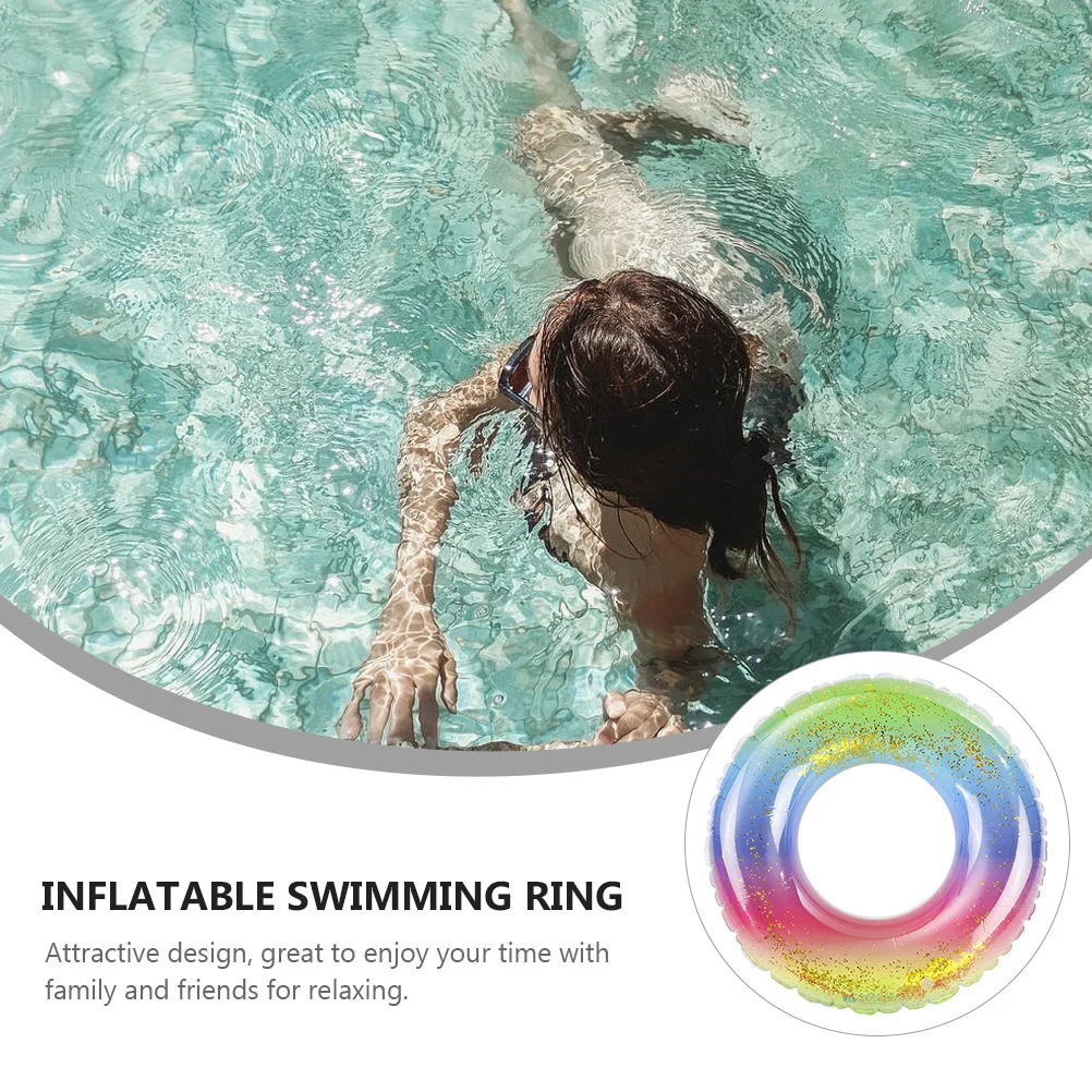 1Pcs Inflatable Swimming Ring Rainbow Design Stable Performance Long Service Time Swim Ring Summer Swimming Pool Toy
1Pcs Inflatable Swimming Ring Rainbow Design Stable Performance Long Service Time Swim Ring Summer Swimming Pool Toy