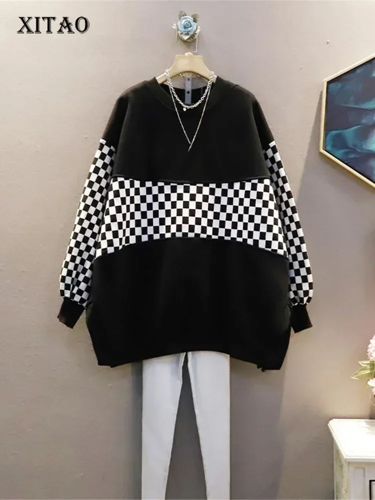 XITAO Trend Patchwork Sweatshirts 2025 Spring New Korea Casual Plaid Pattern O-neck Loose Large Size All-match Women CZH0044
XITAO Trend Patchwork Sweatshirts 2025 Spring New Korea Casual Plaid Pattern O-neck Loose Large Size All-match Women CZH0044
