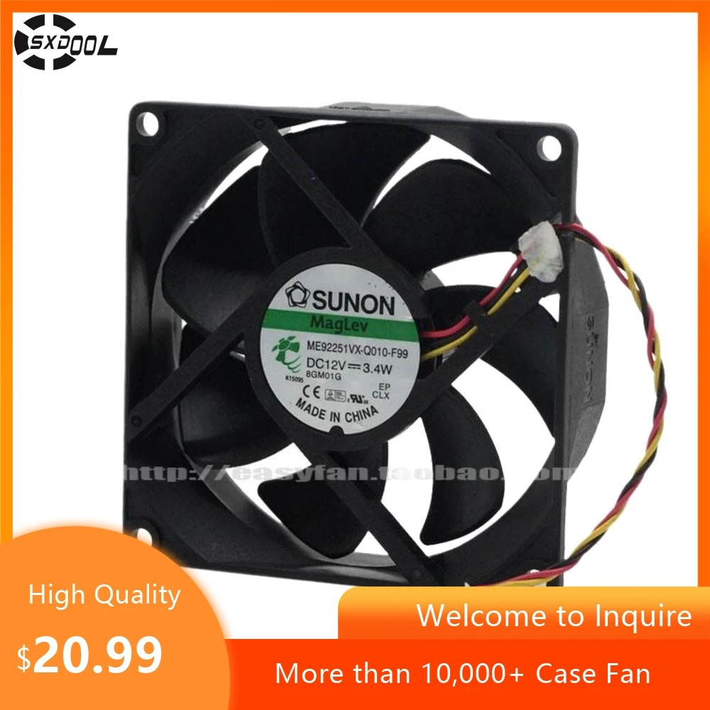 Для SUNON 9025 ME92251VX-Q010-F99 12 В 3,4 Вт Вентилятор для проектора 90x90x25 мм Охлаждение
Для SUNON 9025 ME92251VX-Q010-F99 12 В 3,4 Вт Вентилятор для проектора 90x90x25 мм Охлаждение