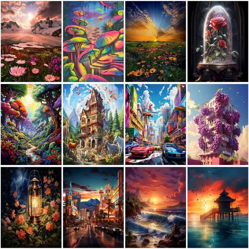 CHENISTORY 5D Diamond Painting Landscape Aircraft Full Round Rhinestone Picture Diamond Embroidery Mosaic Home Decor
CHENISTORY 5D Diamond Painting Landscape Aircraft Full Round Rhinestone Picture Diamond Embroidery Mosaic Home Decor
