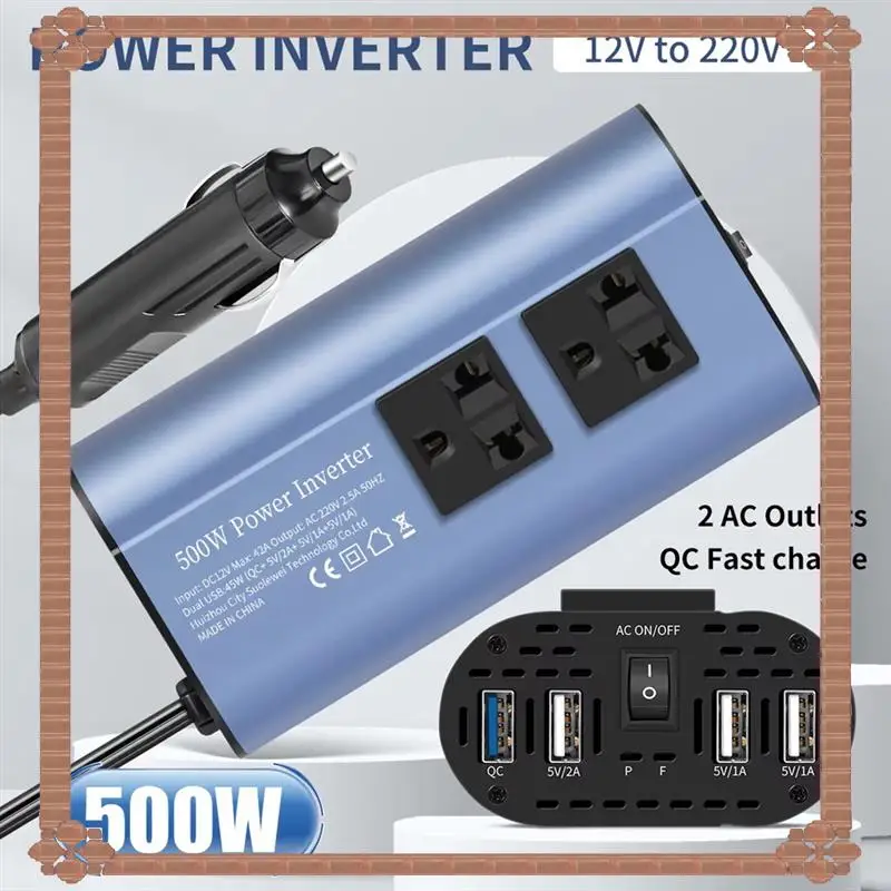 24-Hour Delivery 500W Modified Wave Inverter 12V/24V To 220V Car Inverter Converter Modified Wave Inverter Portable Automotive C
24-Hour Delivery 500W Modified Wave Inverter 12V/24V To 220V Car Inverter Converter Modified Wave Inverter Portable Automotive C