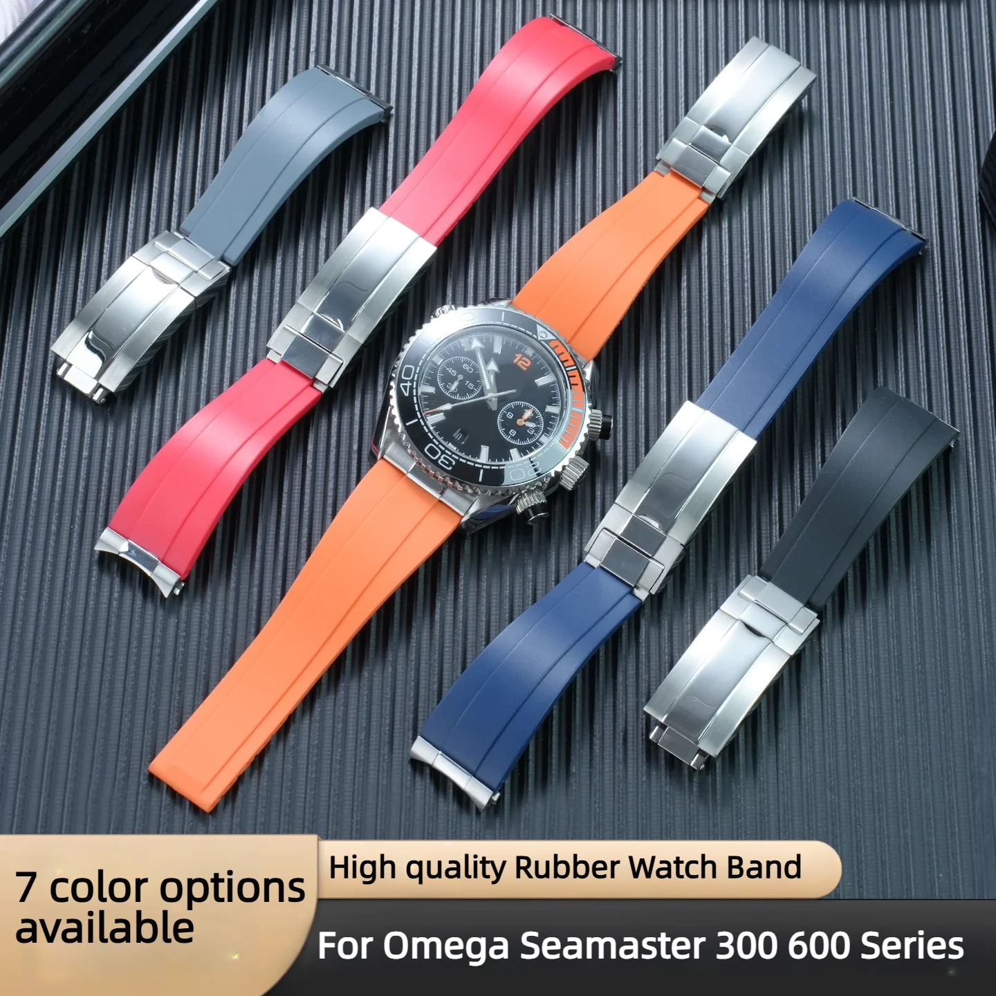 High quality Rubber Watch Band for Omega Seamaster 300 600 210.30/215.30 Curved Interface Strap men's bracelet 20mm 21mm 22MM
High quality Rubber Watch Band for Omega Seamaster 300 600 210.30/215.30 Curved Interface Strap men's bracelet 20mm 21mm 22MM