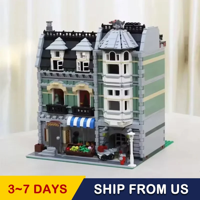 Creator Expert 2352pcs Green Grocer street view Ideas 10185 15008 84008 Building Blocks Bricks MOC Christmas Audlt Gifts Toys
Creator Expert 2352pcs Green Grocer street view Ideas 10185 15008 84008 Building Blocks Bricks MOC Christmas Audlt Gifts Toys