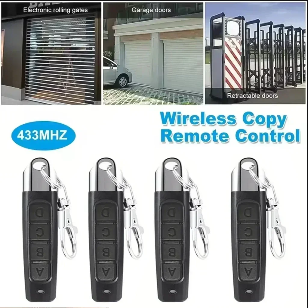 50PCS 433mhz Remote Control Duplicator Universal Remote key Copy Clone Replacement Garage Door Keychain RF 433.92Mhz Transmitter
50PCS 433mhz Remote Control Duplicator Universal Remote key Copy Clone Replacement Garage Door Keychain RF 433.92Mhz Transmitter