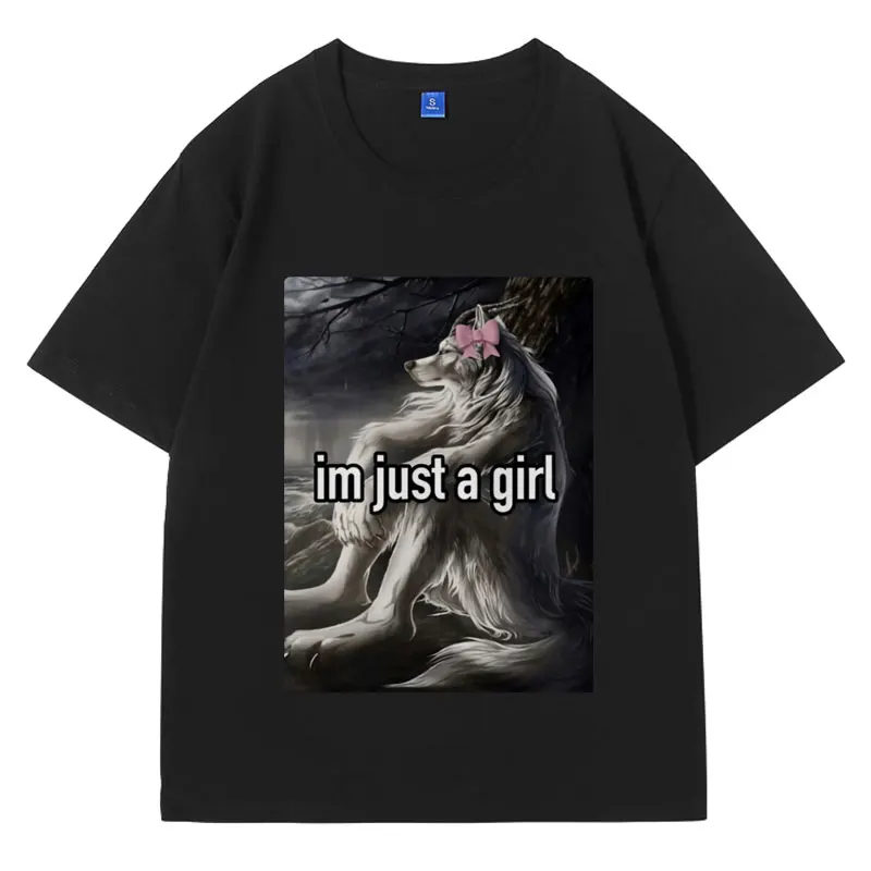 I'm Just A Girt Alpha Werewolf Lronic Funny T-shirt Men's Clothing Fashion Oversized Short Sleeves Casual 100% Cotton T Shirt
I'm Just A Girt Alpha Werewolf Lronic Funny T-shirt Men's Clothing Fashion Oversized Short Sleeves Casual 100% Cotton T Shirt