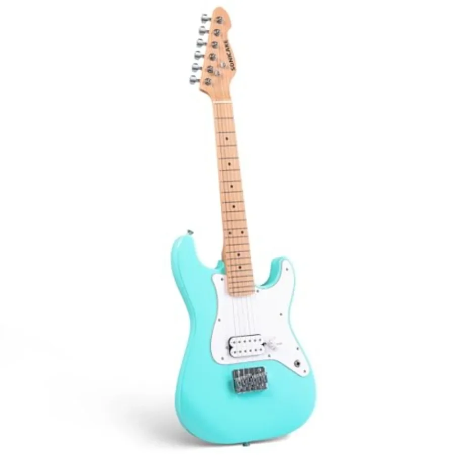 30 Electric Guitar for Beginner: Solid Wood Body, Sea Bubble Green, Humbucker Pickup Premium One-Piece Wood Neck with Rounded F
30 Electric Guitar for Beginner: Solid Wood Body, Sea Bubble Green, Humbucker Pickup Premium One-Piece Wood Neck with Rounded F