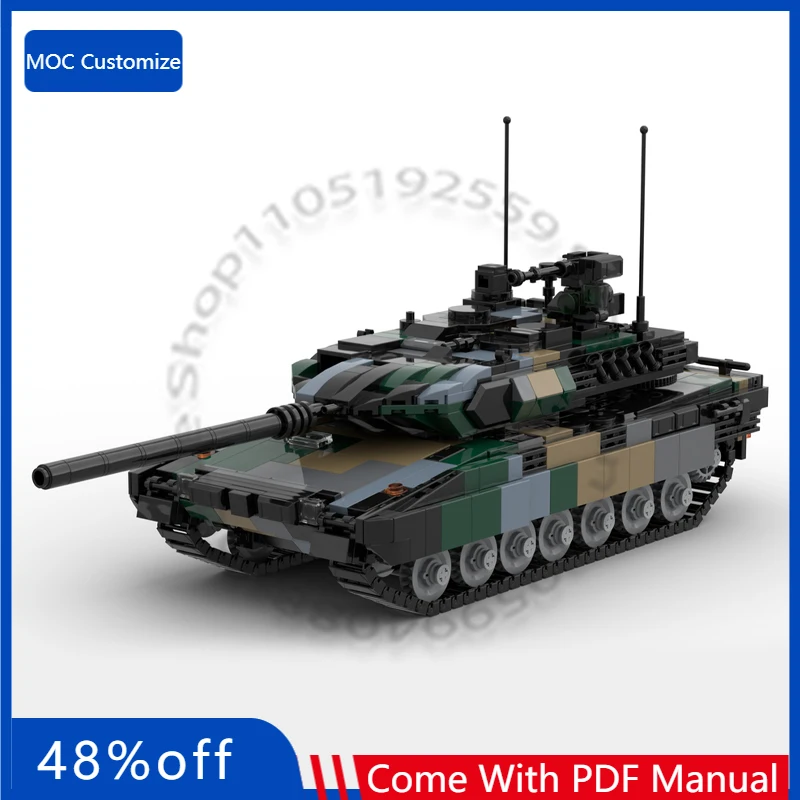 1055 PCS War series Leopard 2A7 (HU) MOC Customize Modular Building Block Simple Creative Design Brick DIY Toy Birthday Gift
1055 PCS War series Leopard 2A7 (HU) MOC Customize Modular Building Block Simple Creative Design Brick DIY Toy Birthday Gift