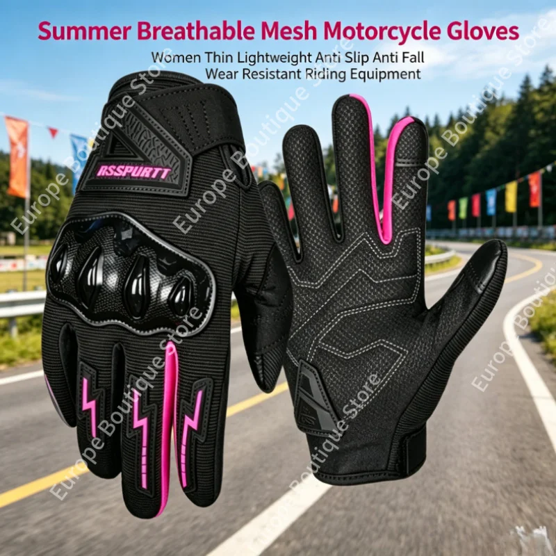 2026 NEW Summer Thin Lightweight Breathable Mesh Motorcycle Gloves Women Anti Slip Anti Fall Wear Resistant Riding Equipment
2026 NEW Summer Thin Lightweight Breathable Mesh Motorcycle Gloves Women Anti Slip Anti Fall Wear Resistant Riding Equipment