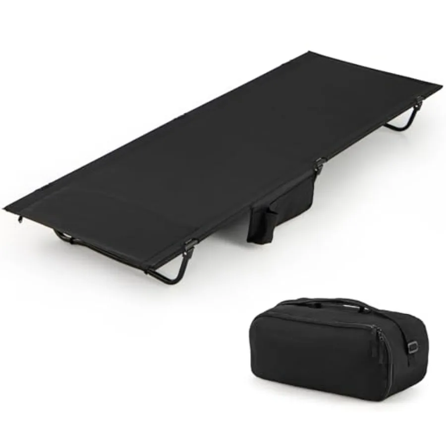 Ultralight Camping Cot for Adults: Aluminum Frame, Gray, Supports 330 LBS, Compact Folding Design with Side Pocket Carry Bag fo
Ultralight Camping Cot for Adults: Aluminum Frame, Gray, Supports 330 LBS, Compact Folding Design with Side Pocket Carry Bag fo