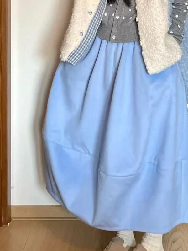 Корейская эластичная шерстяная юбка макси с завышенной талией, весна 2026, новая коллекция осень-зима, универсальная, стройнящая, для любой фигуры
Корейская эластичная шерстяная юбка макси с завышенной талией, весна 2026, новая коллекция осень-зима, универсальная, стройнящая, для любой фигуры