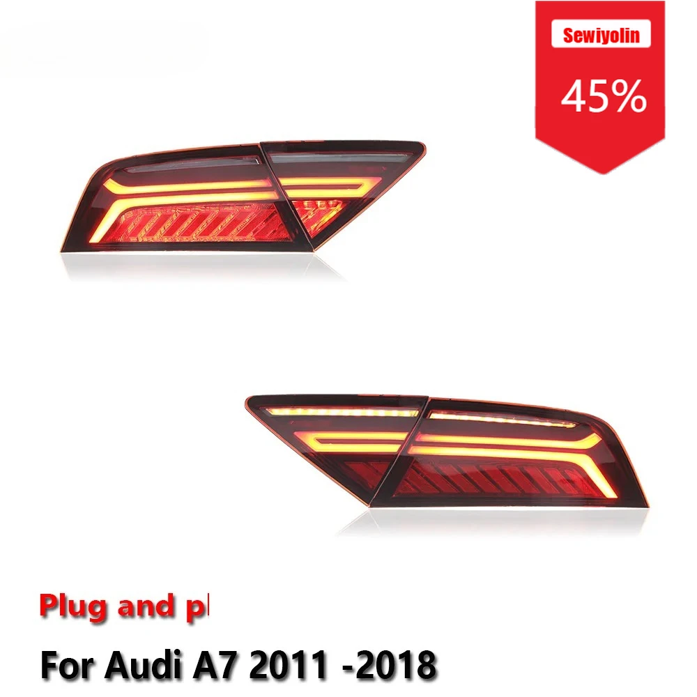 Sewiyolin Car Accessories LED Trailer Lights Tail Lamp For Audi A7 2011 -2018 Facelift Rear DRL Signal Automotive Plug And Play
Sewiyolin Car Accessories LED Trailer Lights Tail Lamp For Audi A7 2011 -2018 Facelift Rear DRL Signal Automotive Plug And Play