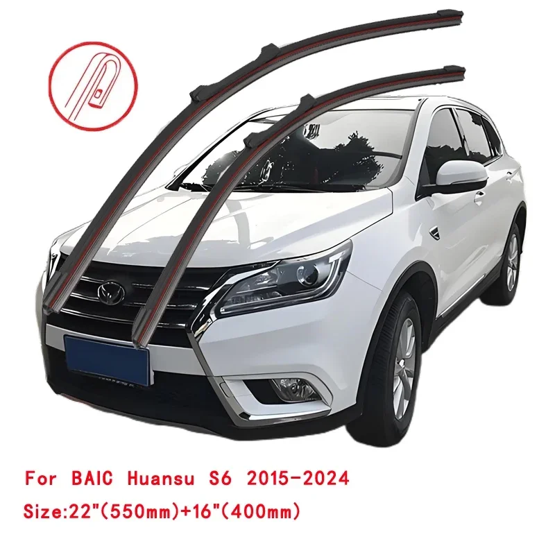 For BAIC BJ20 BJ40 BJ80 Plus UP S6 SUV Hatchback Sedan 2014 2015 2016 2017 2018 2019 2020 2021 2022 Double Rubber Wiper Blades
For BAIC BJ20 BJ40 BJ80 Plus UP S6 SUV Hatchback Sedan 2014 2015 2016 2017 2018 2019 2020 2021 2022 Double Rubber Wiper Blades