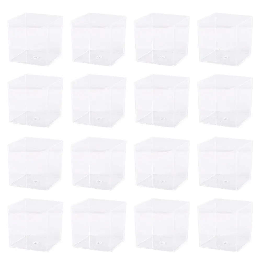 50 Pcs Small Square Box Pudding Cup Cake Cups Yogurt Containers Transparent Plastic Mousse Dessert Container Party Supplies
50 Pcs Small Square Box Pudding Cup Cake Cups Yogurt Containers Transparent Plastic Mousse Dessert Container Party Supplies