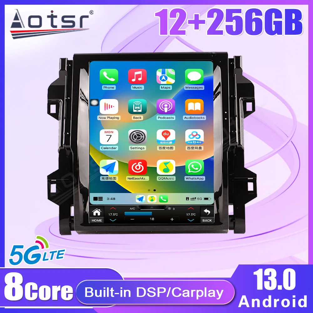 6+128G Android 13 For toyota Fortuner 2018-2020 Tesla Style Car GPS Navigation Car Stereo Multimedia Player Auto Radio Head Unit
6+128G Android 13 For toyota Fortuner 2018-2020 Tesla Style Car GPS Navigation Car Stereo Multimedia Player Auto Radio Head Unit