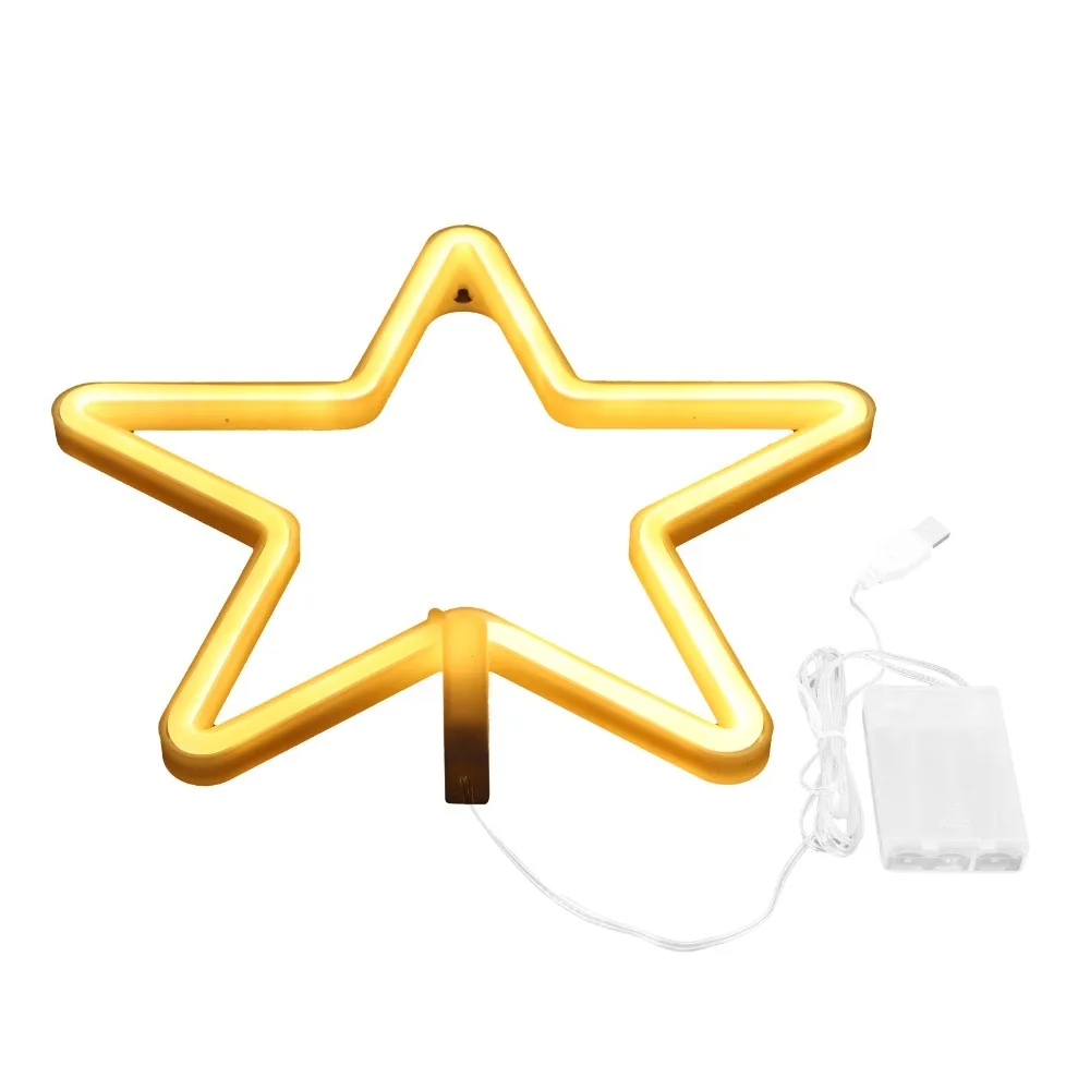 Colorful 4.5V Neon Sign 50LM USB or Battery Powered Neon Light Star Shape Neon Wall Light Living Room
Colorful 4.5V Neon Sign 50LM USB or Battery Powered Neon Light Star Shape Neon Wall Light Living Room