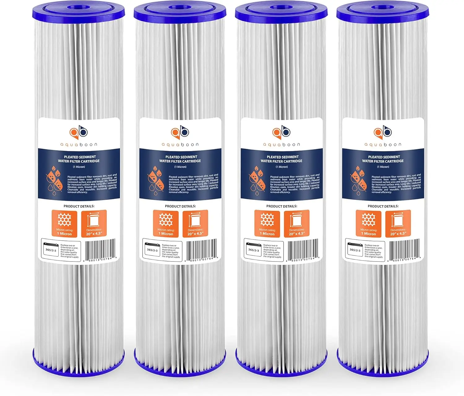 1 Micron Whole House Pleated Sediment Water Filter Cartridge 20x4 5 Well Filter Replacement Compatible with ECP5 20BB SPC 45
1 Micron Whole House Pleated Sediment Water Filter Cartridge 20x4 5 Well Filter Replacement Compatible with ECP5 20BB SPC 45