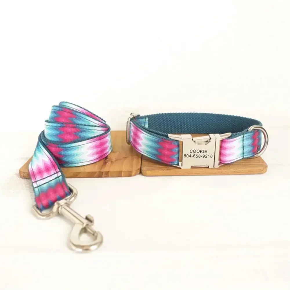 Personalized Dog Collar with Free Engraving, Matching Pet Leash,Customzied Contacts Buckle,Green Peacock Feathers Pet Collar
Personalized Dog Collar with Free Engraving, Matching Pet Leash,Customzied Contacts Buckle,Green Peacock Feathers Pet Collar