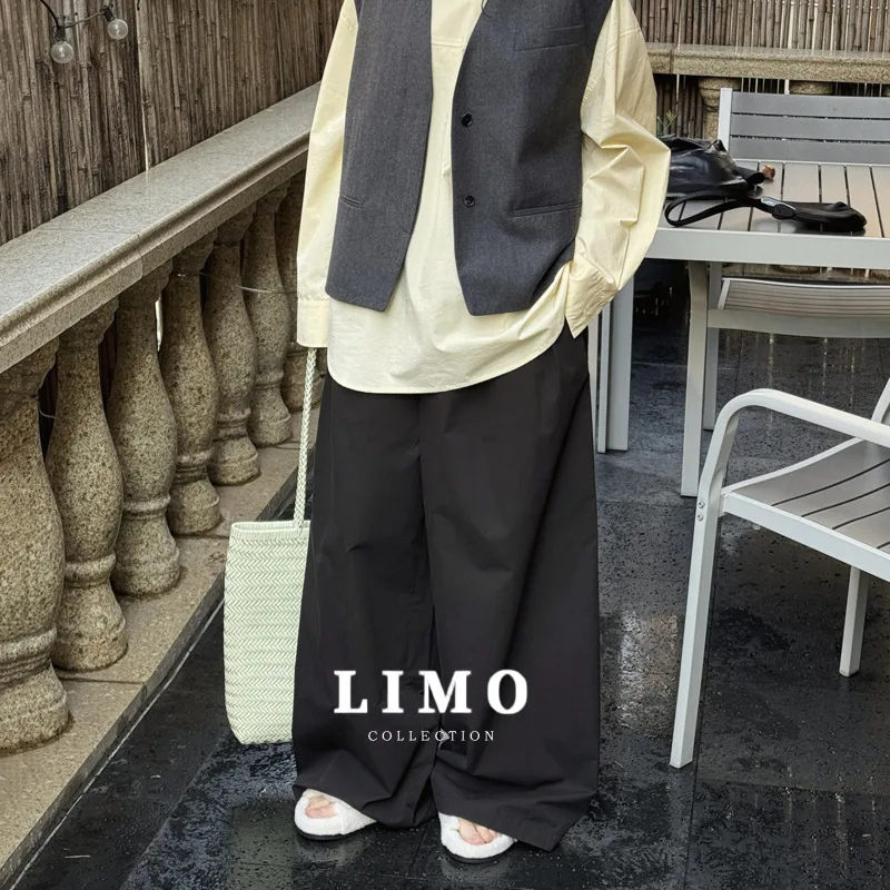LIMO летние женские свободные широкие брюки повседневные хлопковые брюки высокого дизайна для весенней уличной одежды праздничный пляжный наряд мода
LIMO летние женские свободные широкие брюки повседневные хлопковые брюки высокого дизайна для весенней уличной одежды праздничный пляжный наряд мода