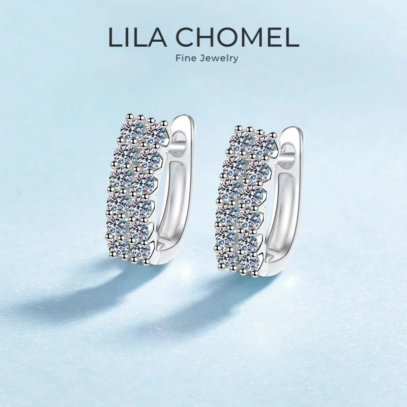 Women Valentine's Day 18K White Gold Wedding Hoop Earrings 0.72CT Moissanite Diamond Girl Birthday Gift PT950 Platinum Jewelry
Women Valentine's Day 18K White Gold Wedding Hoop Earrings 0.72CT Moissanite Diamond Girl Birthday Gift PT950 Platinum Jewelry