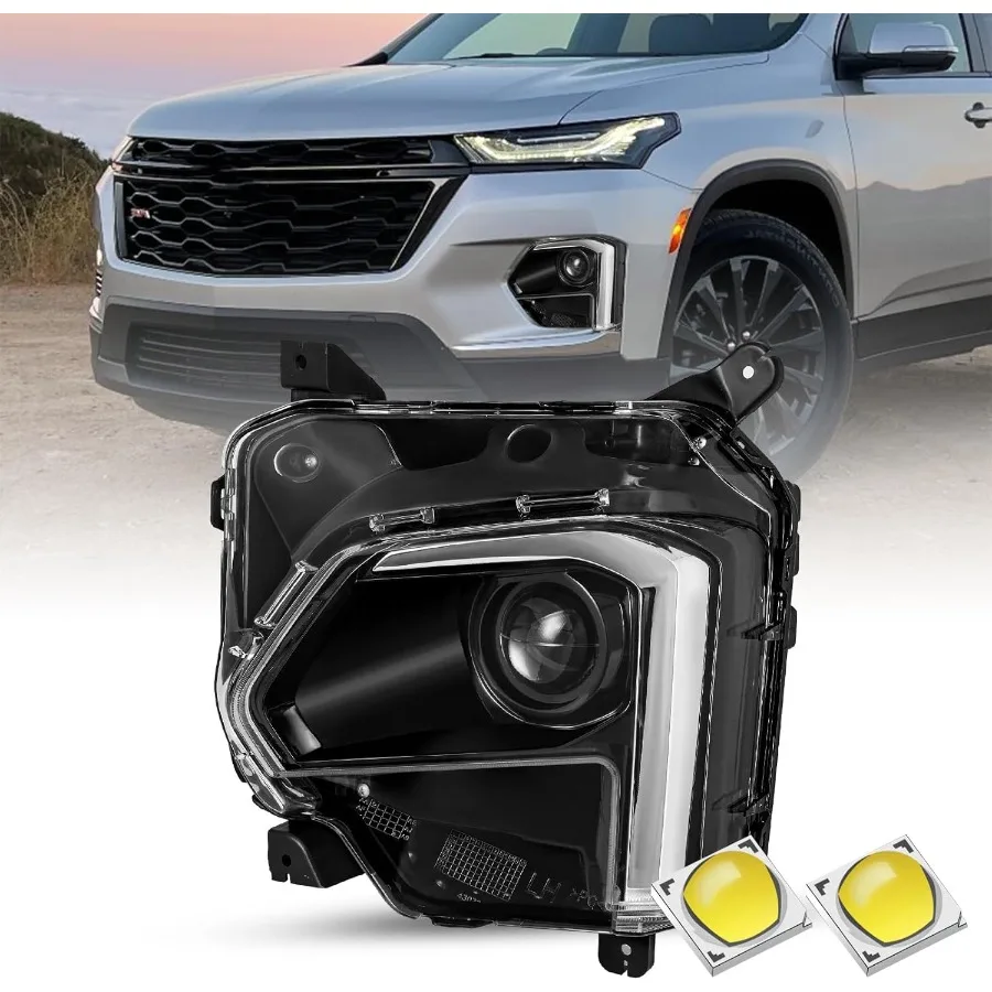 Headlight Assembly for 2022 2023 Chevy Traverse Projector LED Non LED DRL Black Housing OE Style Factory Light Driver Side Head
Headlight Assembly for 2022 2023 Chevy Traverse Projector LED Non LED DRL Black Housing OE Style Factory Light Driver Side Head