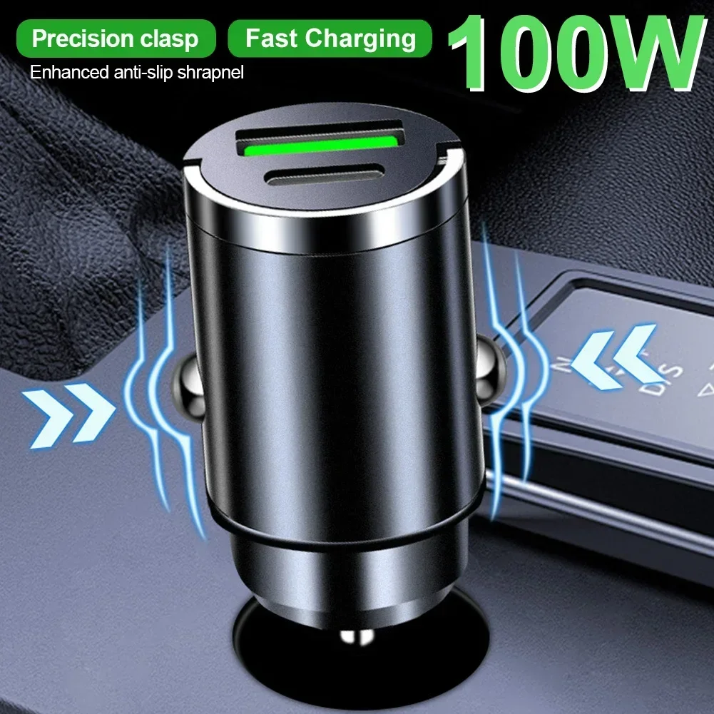 66/100/200W Mini Car Charger Type C Dual USB Fast Charging For Iphone Samsung Huawei Xiaomi Socket Cigarette Lighter Charger
66/100/200W Mini Car Charger Type C Dual USB Fast Charging For Iphone Samsung Huawei Xiaomi Socket Cigarette Lighter Charger
