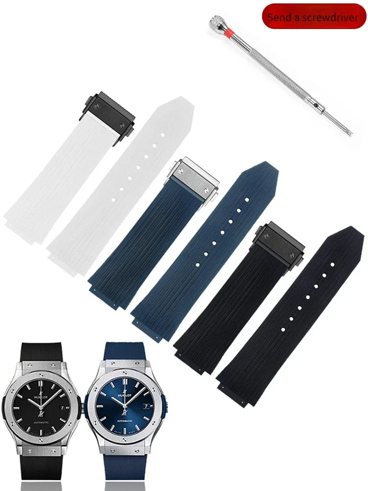 Adapts To H-u-b-l-o-t Big Bang Waterproof Rubber Silicone Watch Strap Male 26 * 19MM
Adapts To H-u-b-l-o-t Big Bang Waterproof Rubber Silicone Watch Strap Male 26 * 19MM